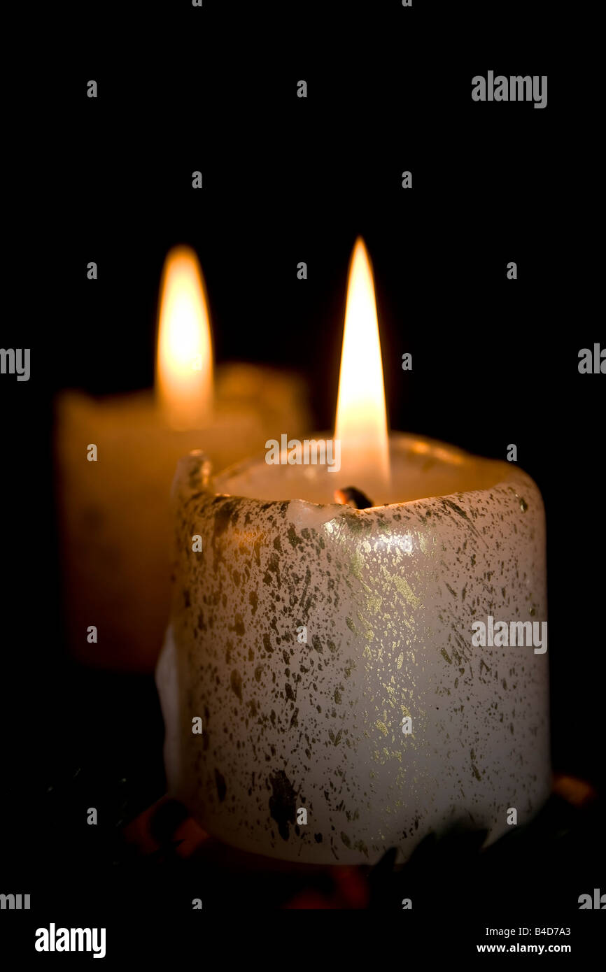 Romantic candle lights Stock Photo Alamy