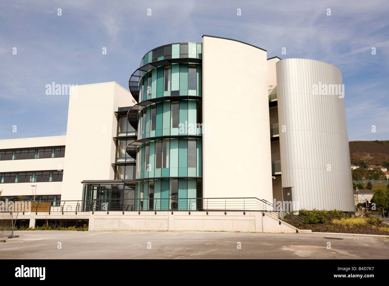 UK Wales Swansea waterfront SA1 development Ellipse office building Stock Photo