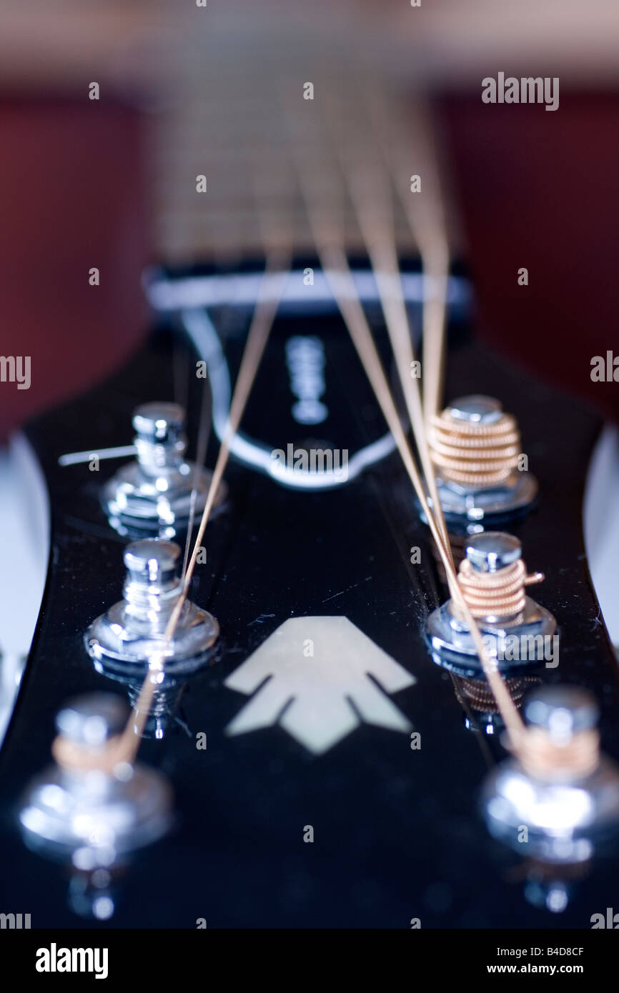 Guitar tuning head Stock Photo Alamy