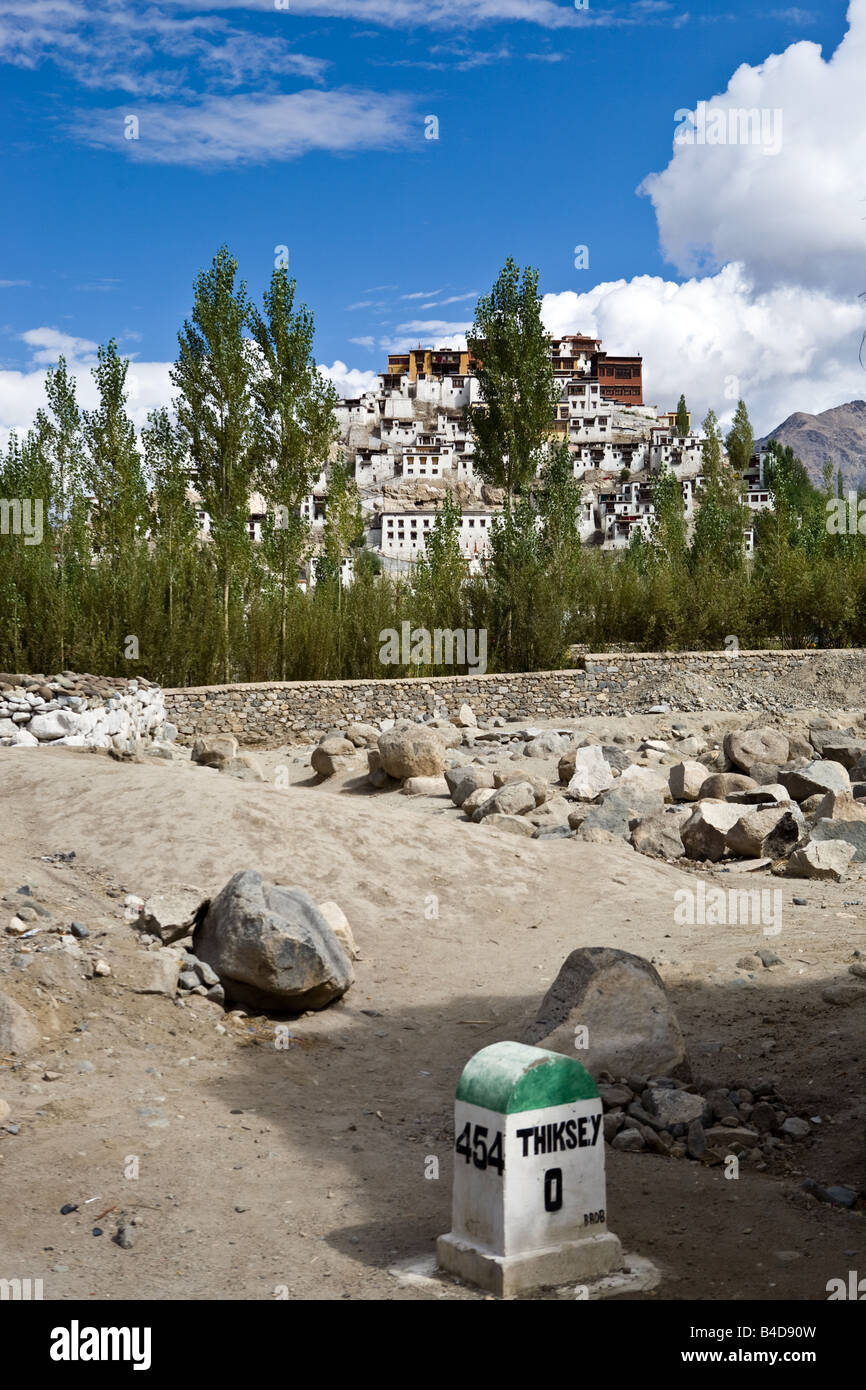 Thiksey Monastery Ladakh Stock Photo Alamy