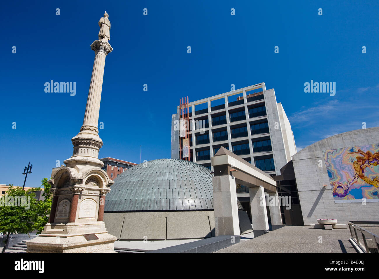 Monument in honour of all who served with the Royal Winnipeg Rifles - first erected in 1886 Stock Photo