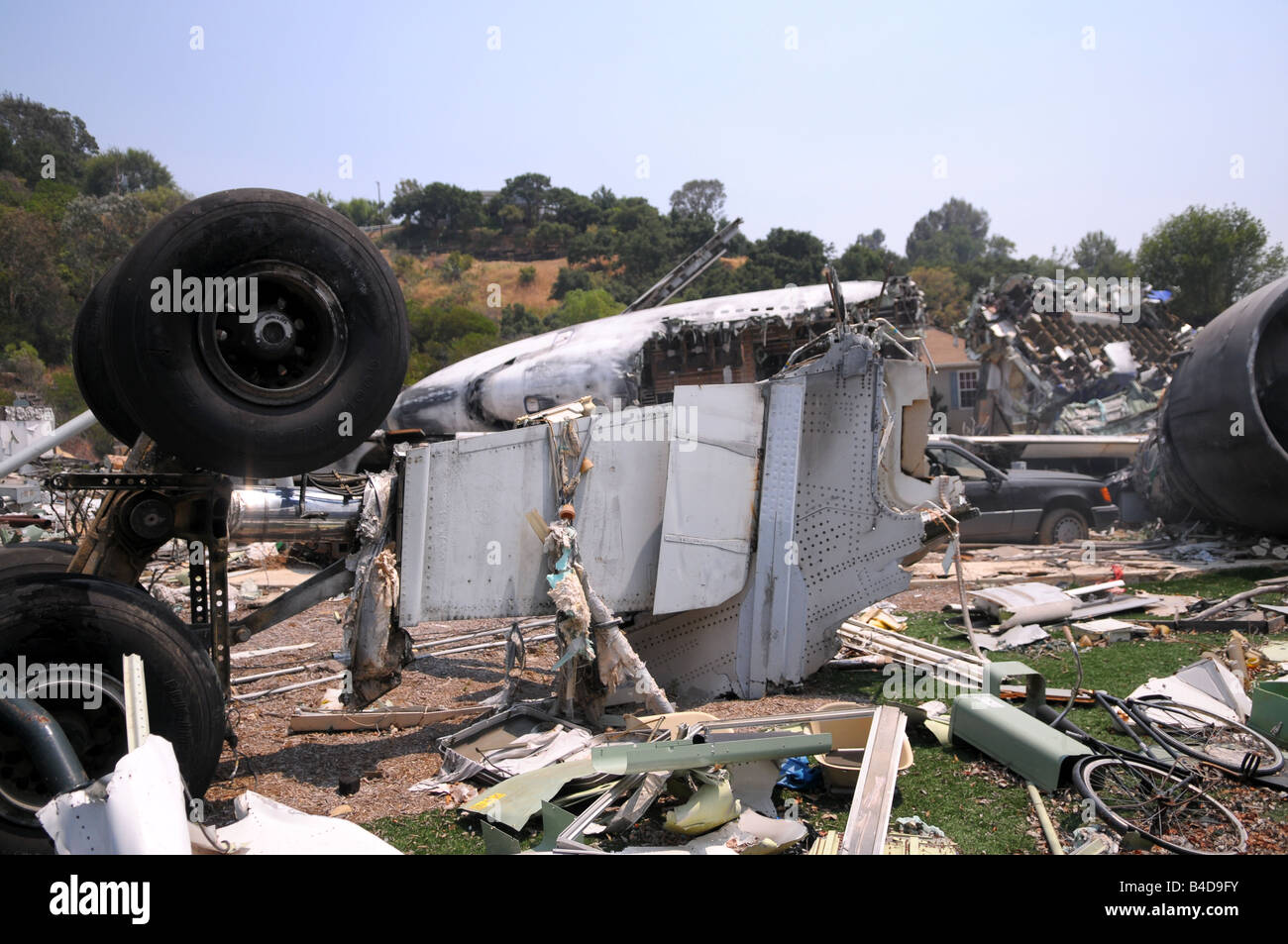 Plane crash - Universal Studios Stock Photo