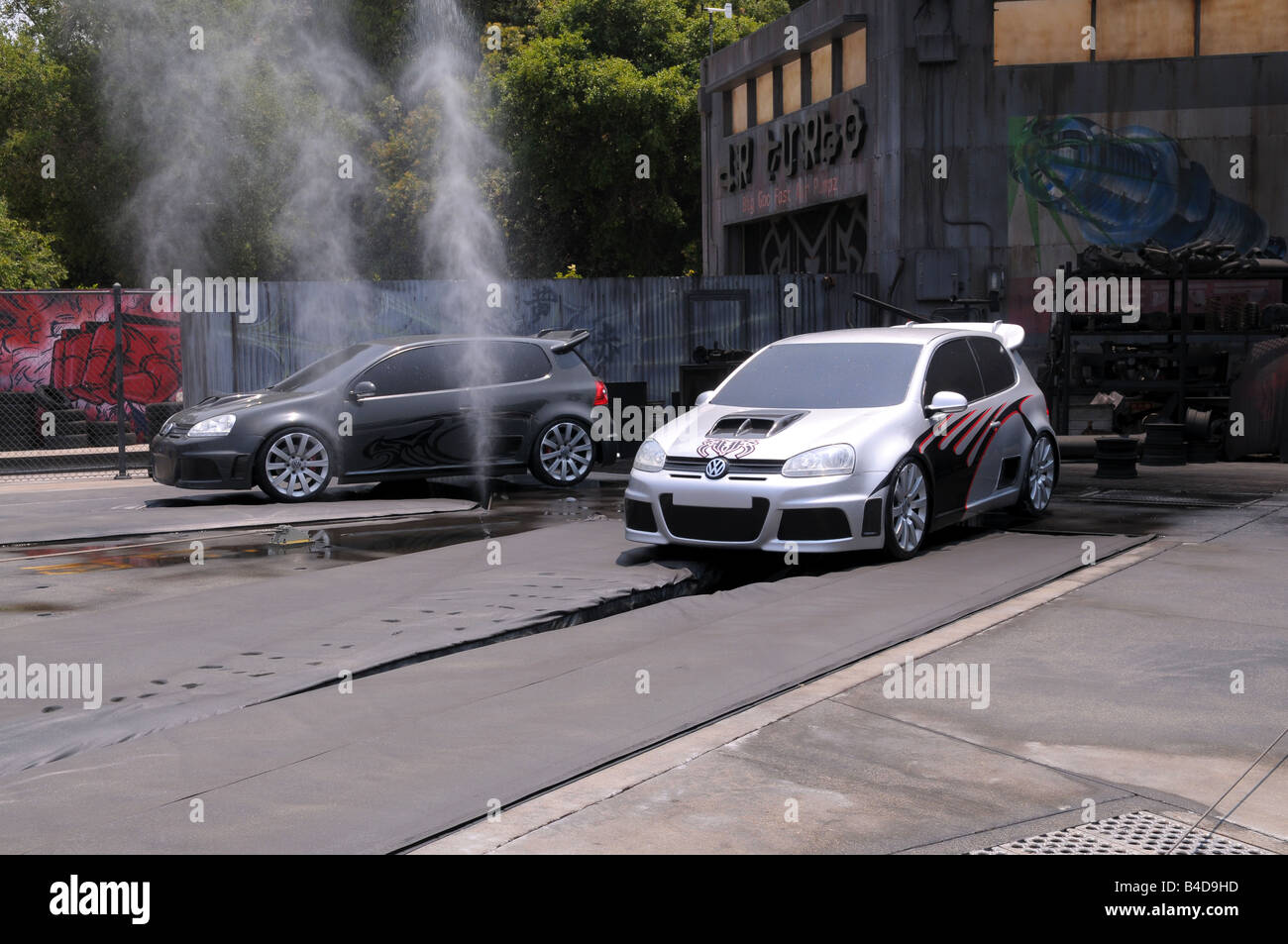 Hollywood special effect car explosion hires stock photography and