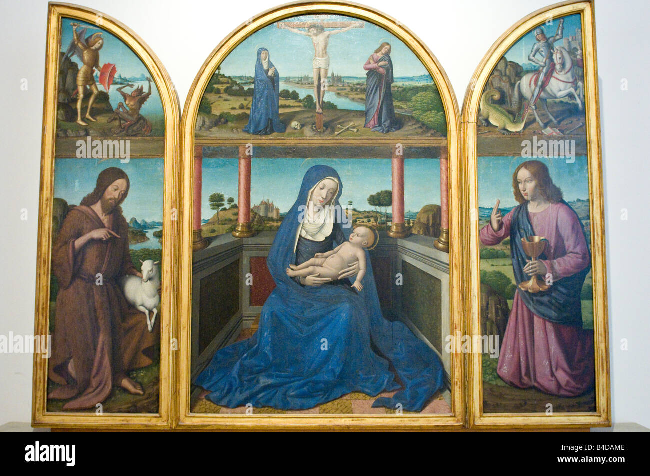 Madonna col Bambino Jean Bourdichon ca 1457 1521 Stock Photo