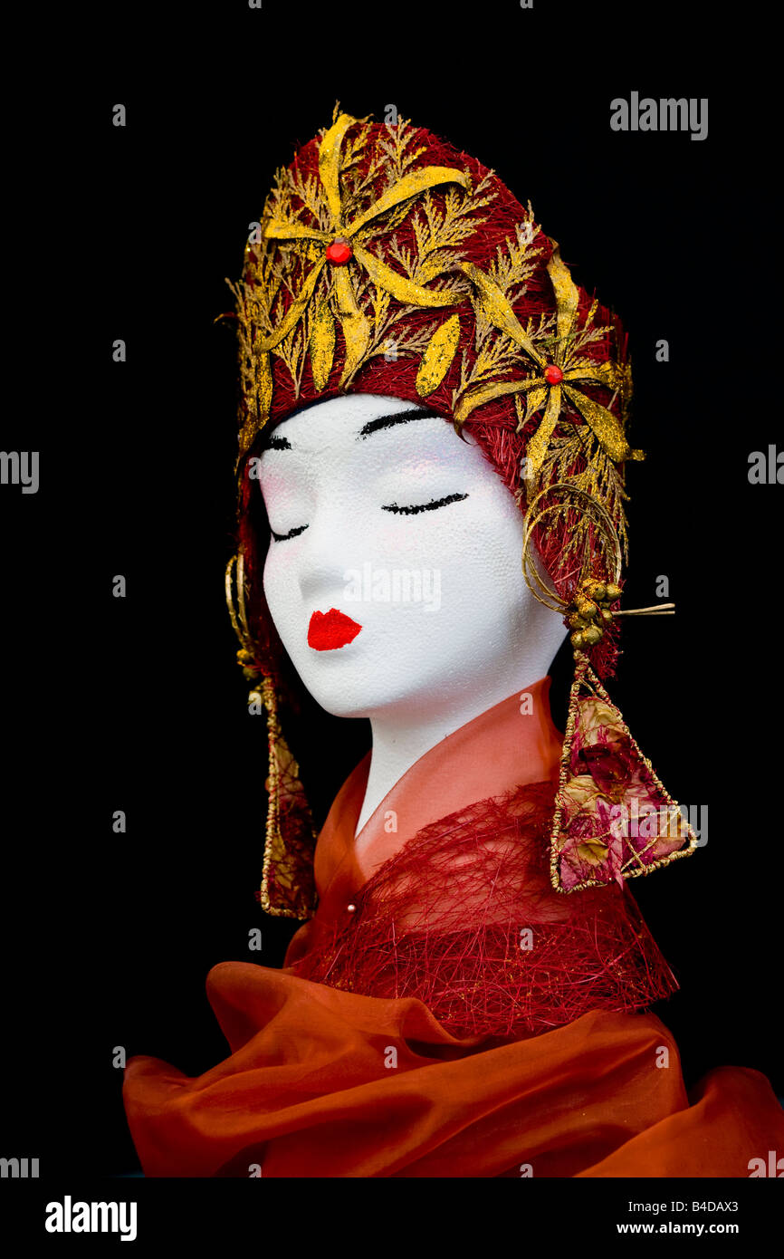 Oriental mannequin head Stock Photo
