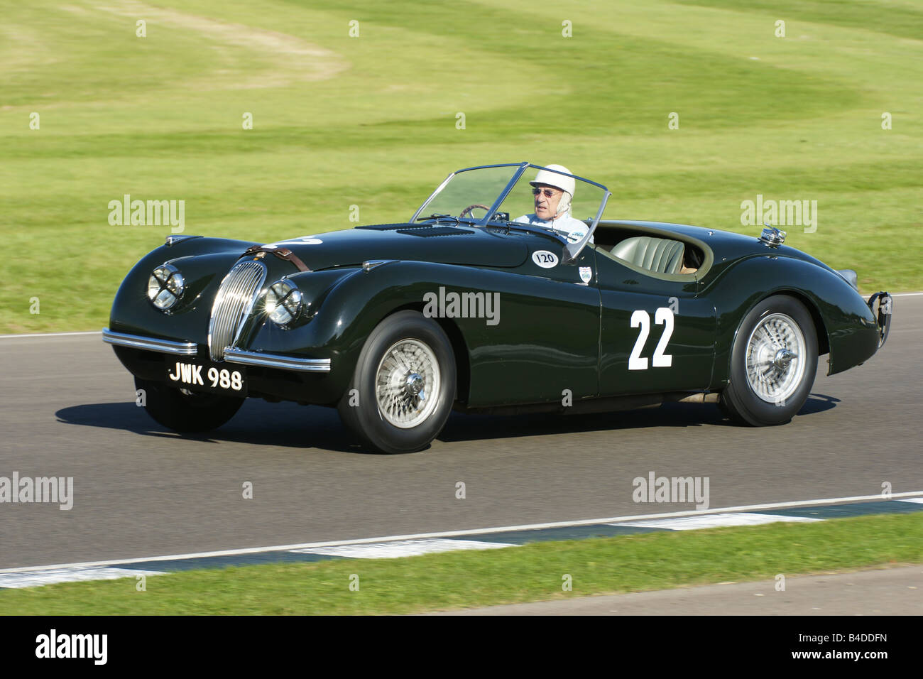 Sir Stirling Moss 1949 Jaguar XK120 Stock Photo Alamy