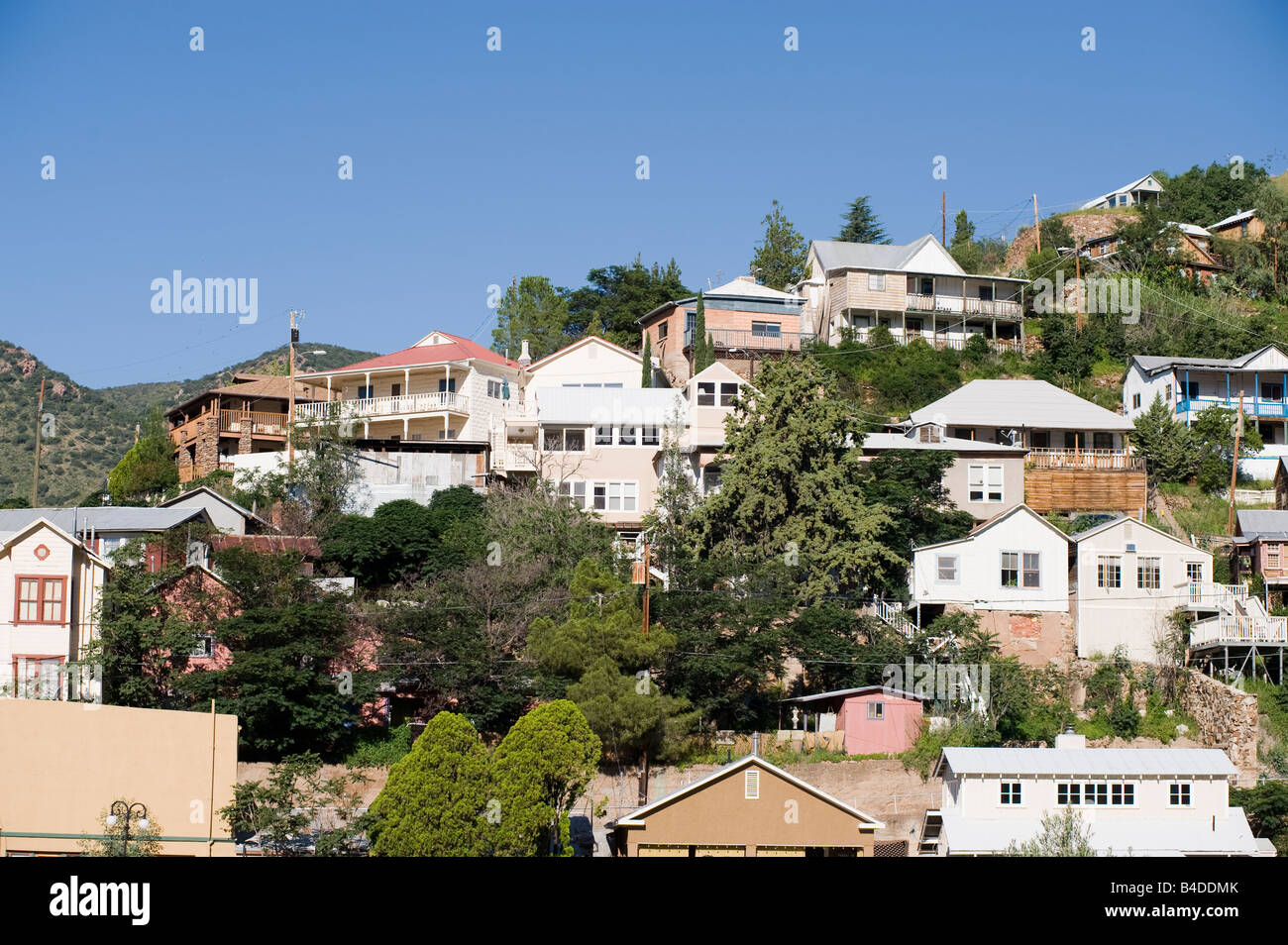 Bisbee Arizona, a former mining town (copper) rebounding as an artist's community Stock Photo