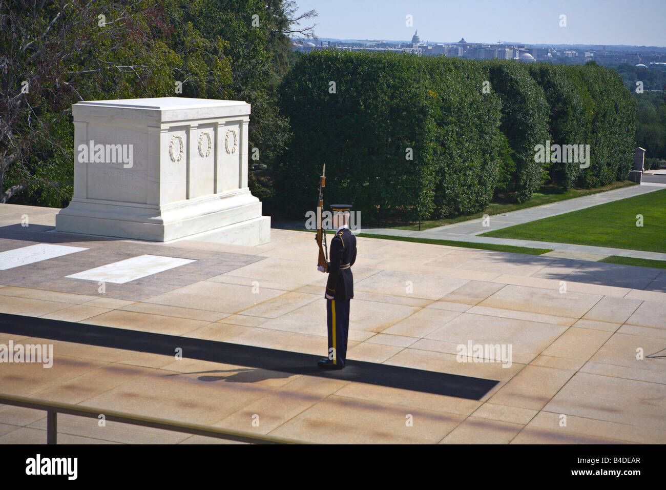 Tomb of the Unknowns Arlington National Cemetery in Arlington Virginia Stock Photo