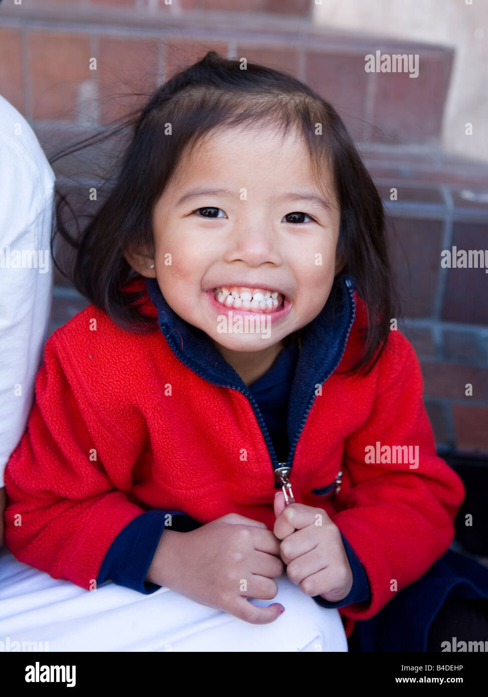 Chinese Girl, Chinatown, Toronto Stock Photo