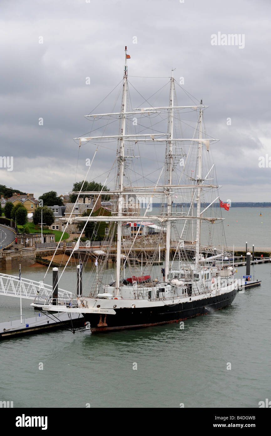 Clipper sailing ship Stock Photo