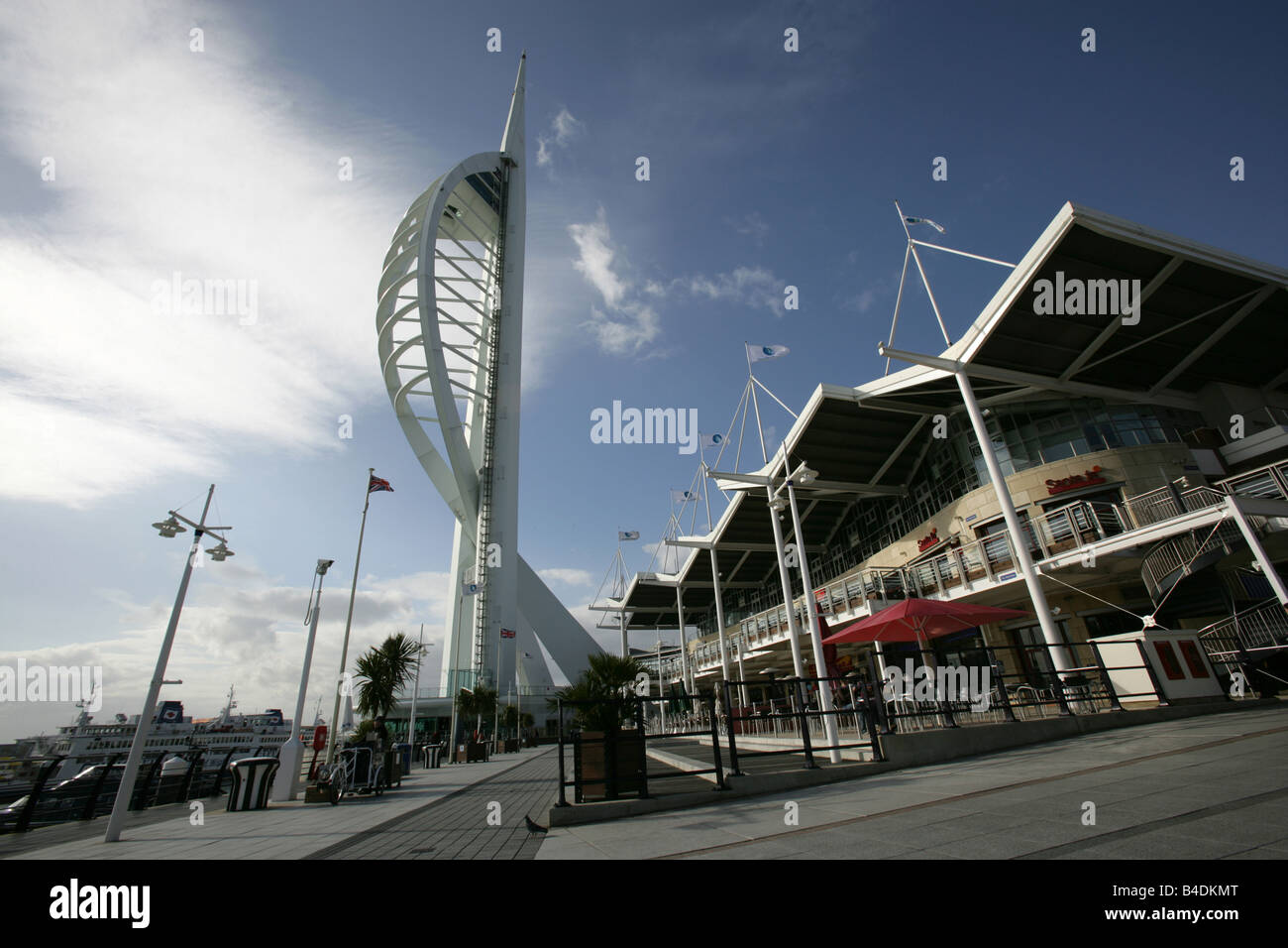 City of Portsmouth. England. Restaurants and bars at Gunwharf Quays ...