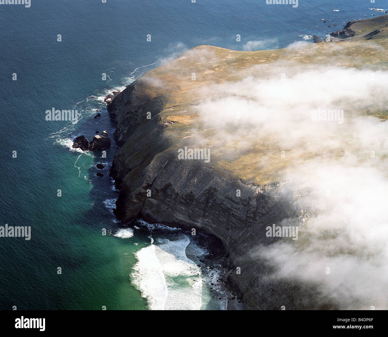 Aerial view of Santa Rosa Island of the California Channel Islands, Channel Islands National Park Stock Photo