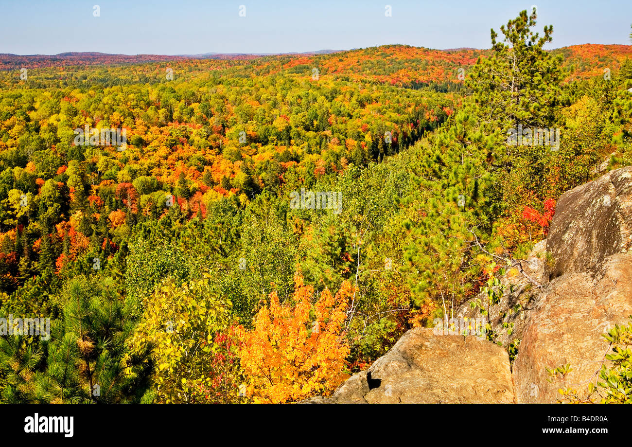 Algonquin Park in Fall View from Lookout Trail Ontario Canada