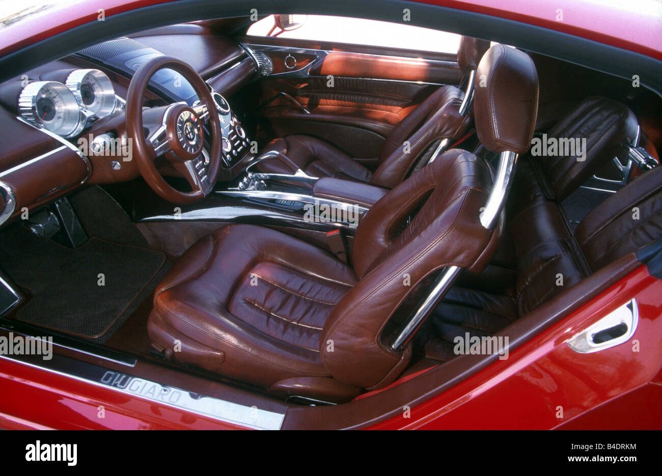 Car, Alfa Romeo Brera, Predotype, roadster, rot, model year 2002, interior  view, Interior view, Cockpit, technique/accessory, ac Stock Photo - Alamy