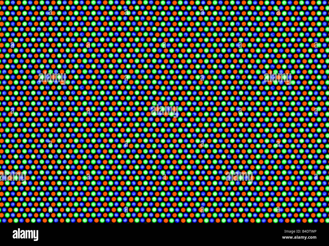 Pixels of cathode ray tube. Seamless picture Stock Photo