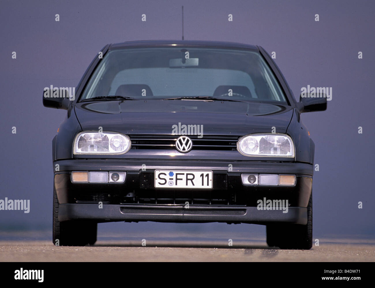Car, VW Volkswagen Golf III, Limousine, Lower middle-sized class, dark  blue, model year 1991-1997, standing, upholding, Front vi Stock Photo -  Alamy