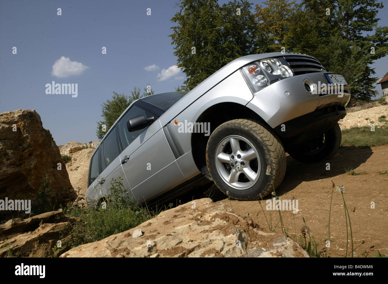 Car, Range Rover Td6, cross country vehicle, model year 2002-, silver ...