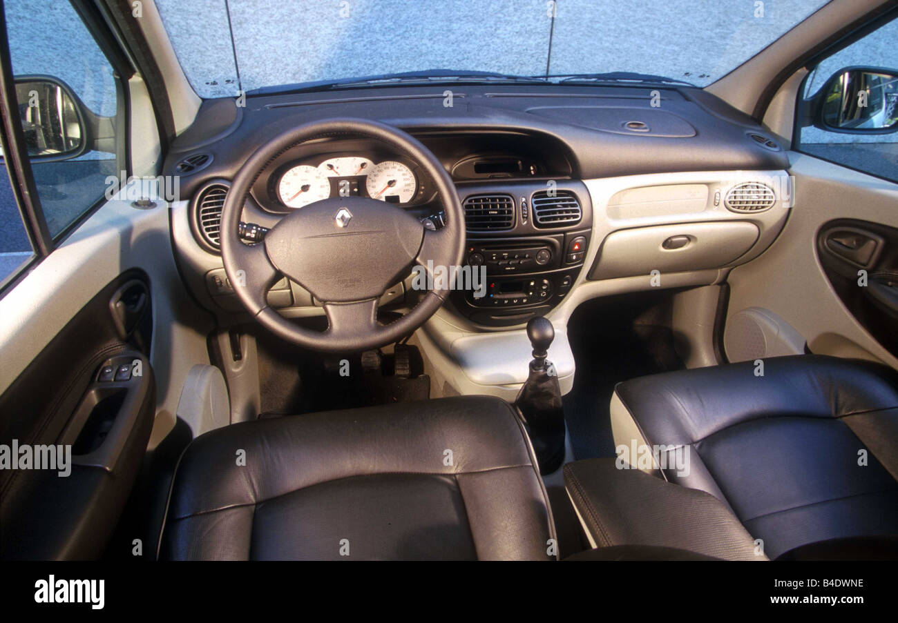 Car, Renault Scénic RS4 2.0 16V Luxe, Van, model year 2000-, silver,  interior view, Interior view, Cockpit, technique/accessory Stock Photo -  Alamy