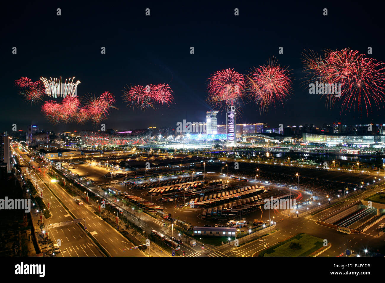 Fireworks Of Beijing Olympic Games Ceremony,Beijing Stock Photo Alamy
