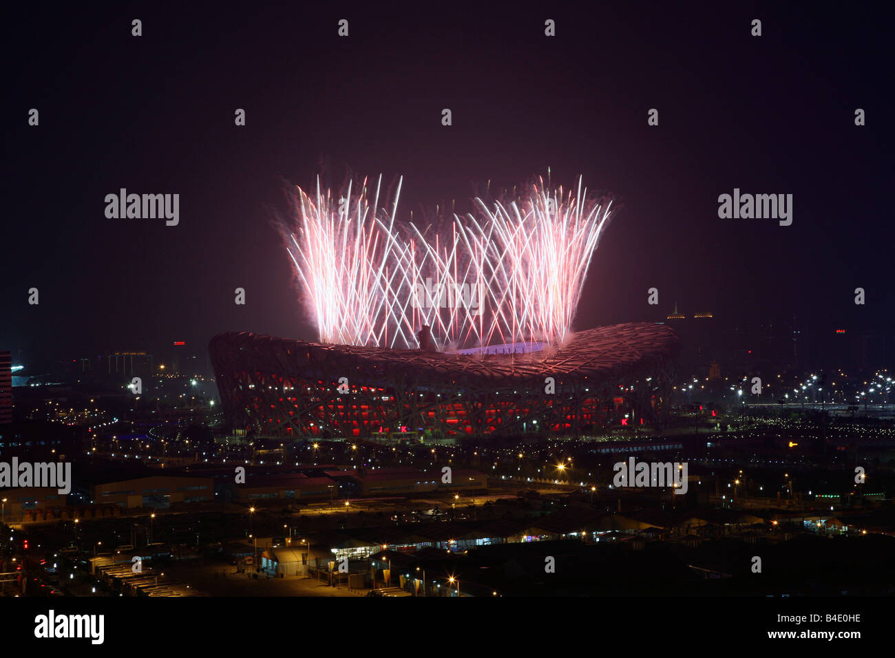 Fireworks Of Beijing Olympic Games Ceremony,Beijing Stock Photo Alamy