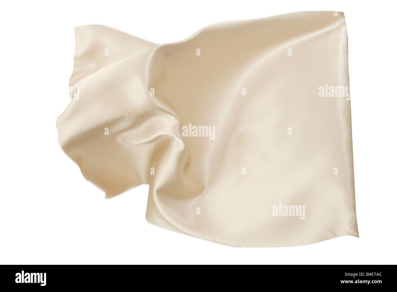 A piece of fabric blowing in the wind. Stock Photo