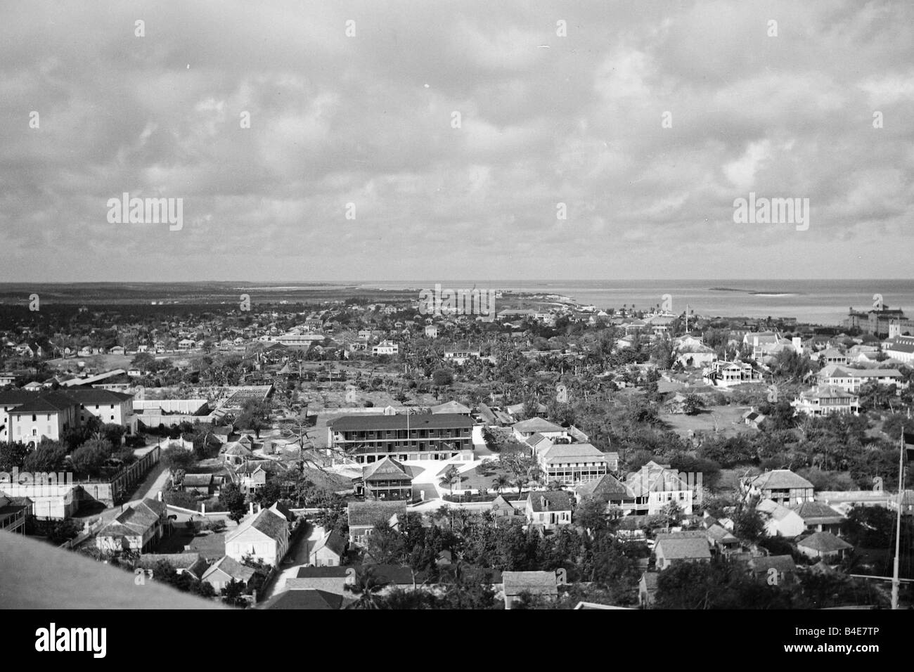Caribbean city panorama view Black and White Stock Photos & Images - Alamy