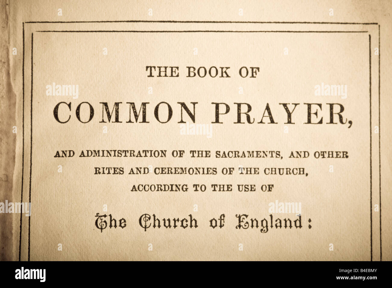 Book of common prayer hi-res stock photography and images - Alamy