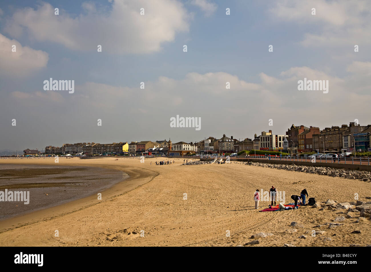 Beach and seafront hotels Morecambe Lancashire England UK Stock Photo