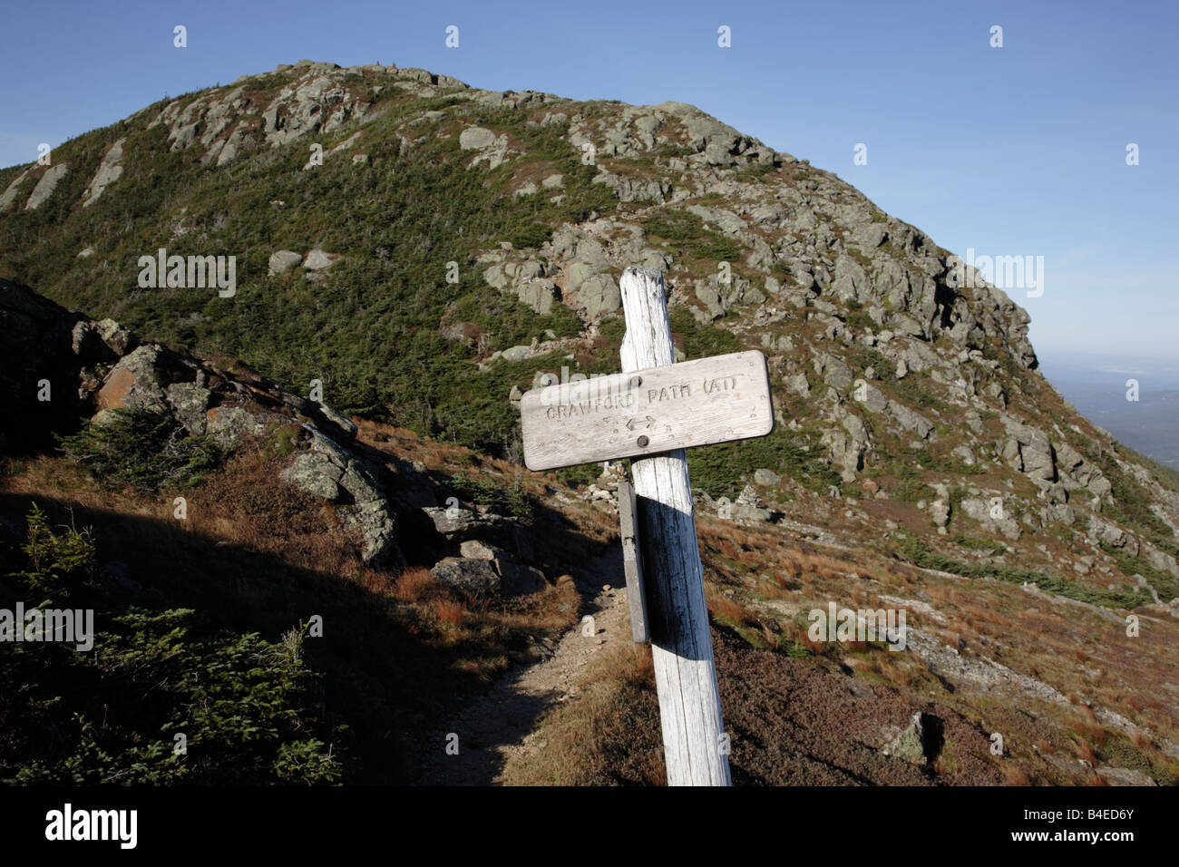 Appalachian Trail Mount Eisenhower from Crawford Path during the summer
