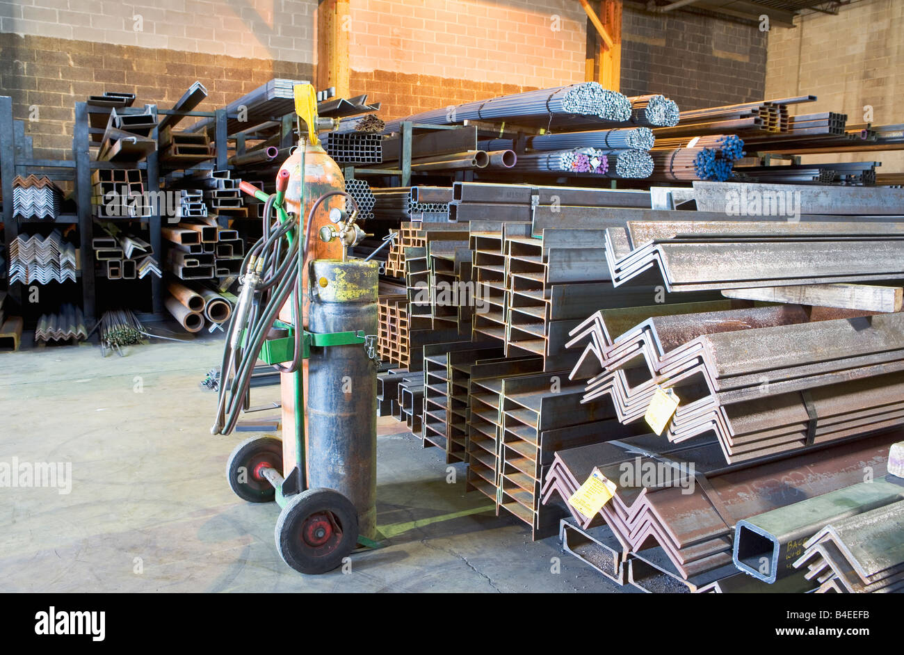 oxyacetylene, torch, metal, steel, warehouse storage, construction