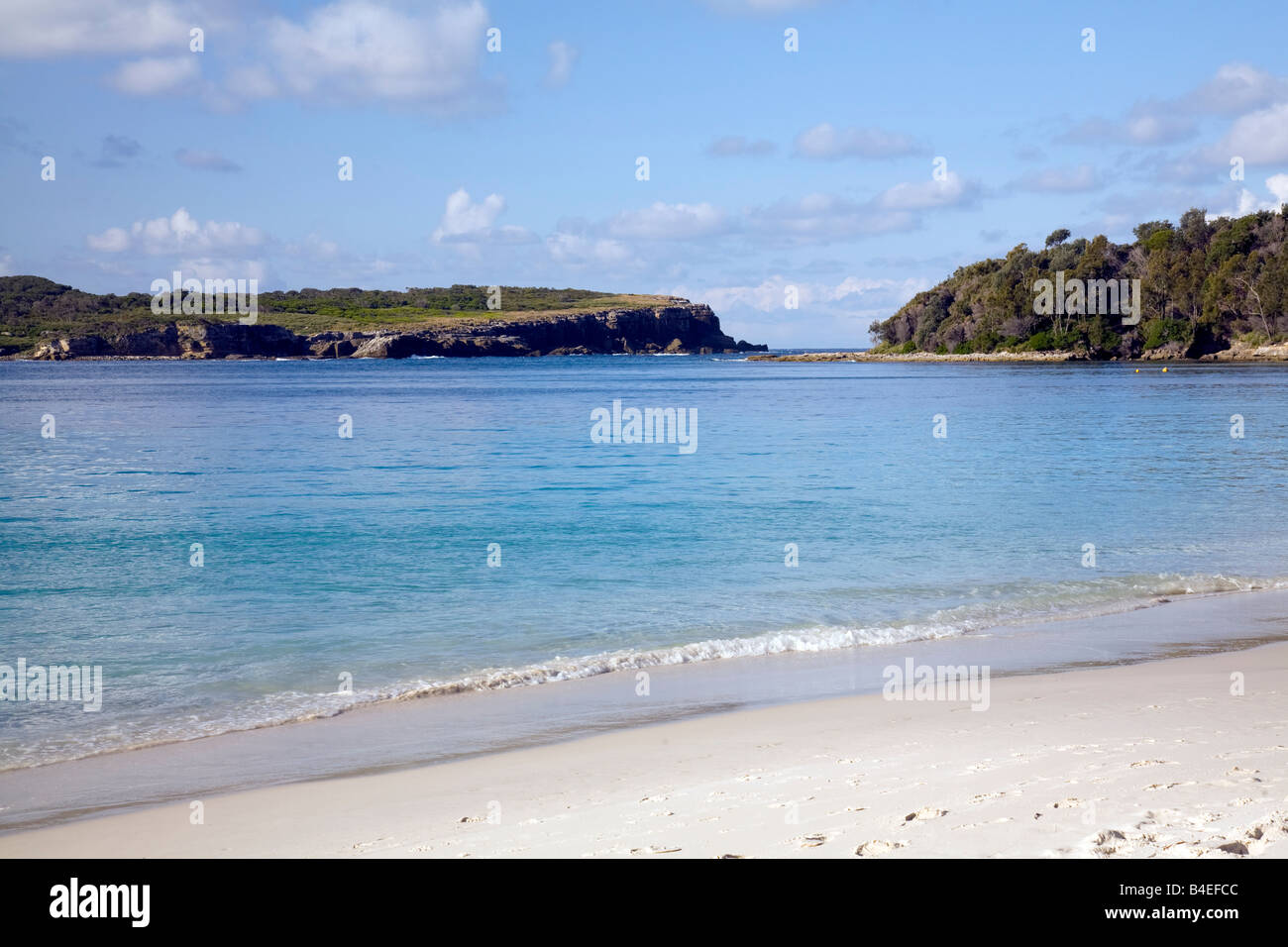 view of bowen island and the white sand of Murrays Beach, Booderee ...