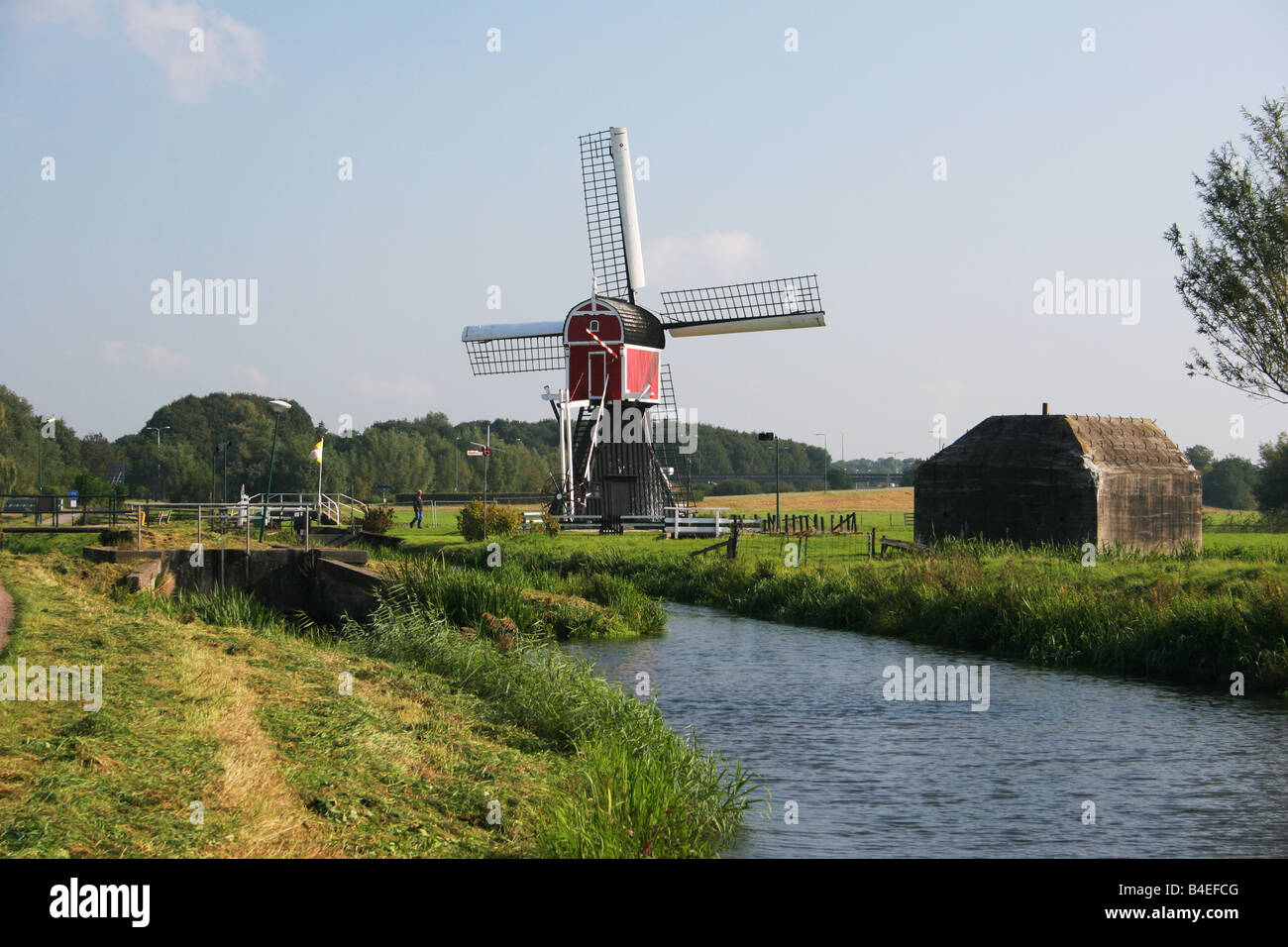 Windmills at Maarsen, Utrecht, Netherlands Stock Photo
