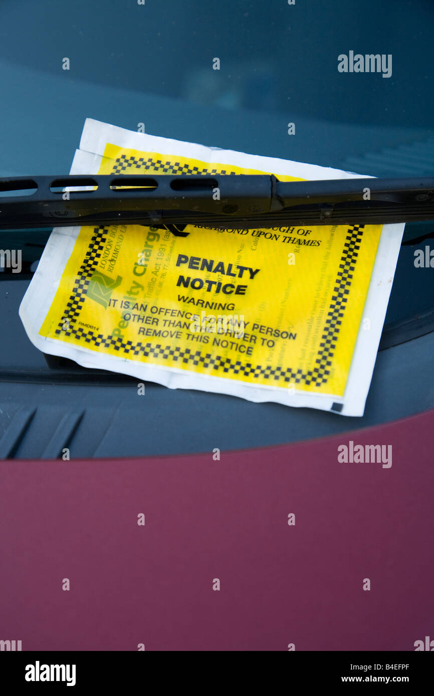 Parking ticket issued by the London Borough of Richmond upon Thames