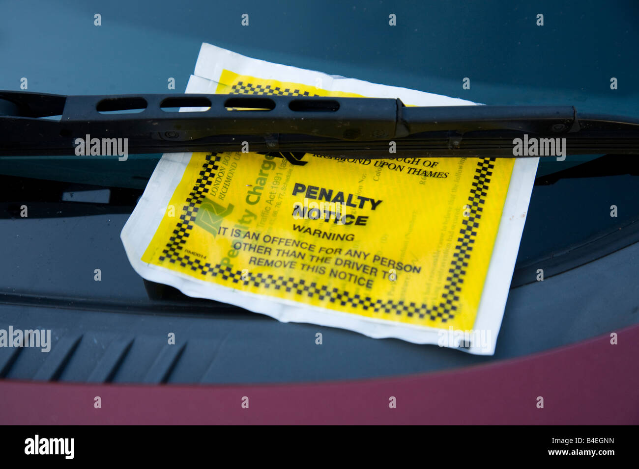 Parking ticket issued by the London Borough of Richmond upon Thames