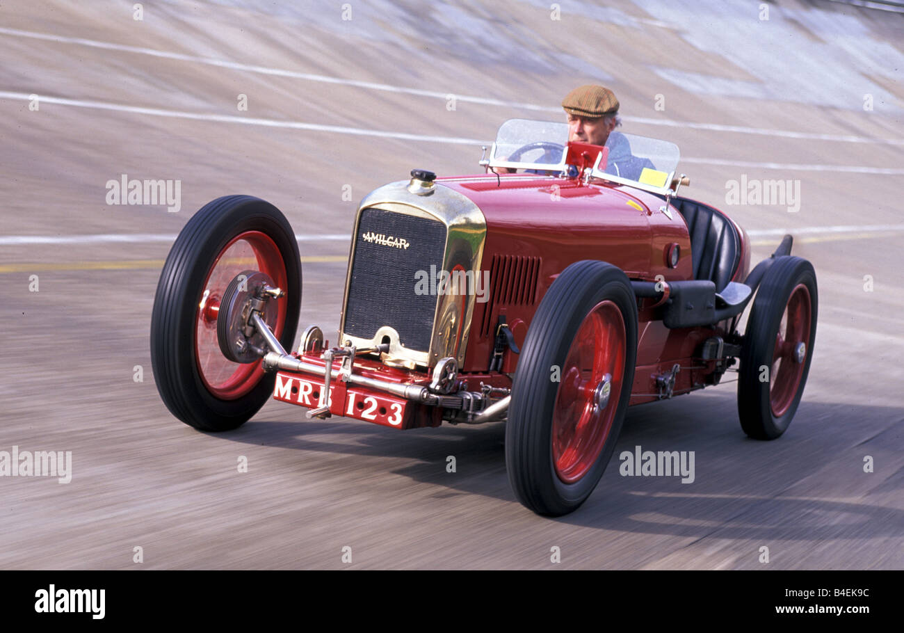 Car, Amilcar C 6, model year 1927-1930, vintage car, 1920s, twenties, 1930s, thirties,   driving, diagonal front, front view, ci Stock Photo