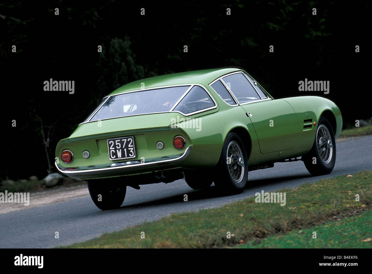 Car, Fiat 2300, Coupé, Coupe, green, vintage car, 1960s, sixties