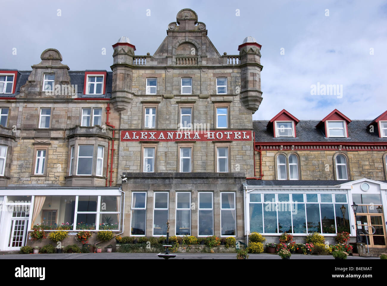 The 3 Star Alexandra Hotel Corran Esplanade Oban Gateway to the Isles Argyll West Western Coast Scotland UK Stock Photo