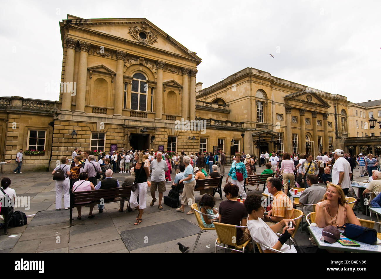 Exterior of Roman Baths Bath England United Kingdom Stock Photo Alamy