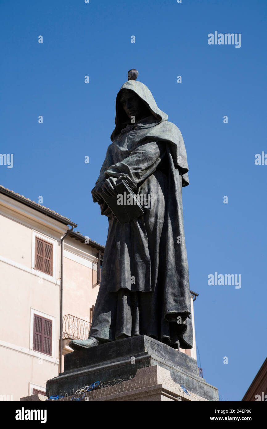 Statue of Giordano Bruno Campo de Fiori Rome Italy Stock Photo Alamy