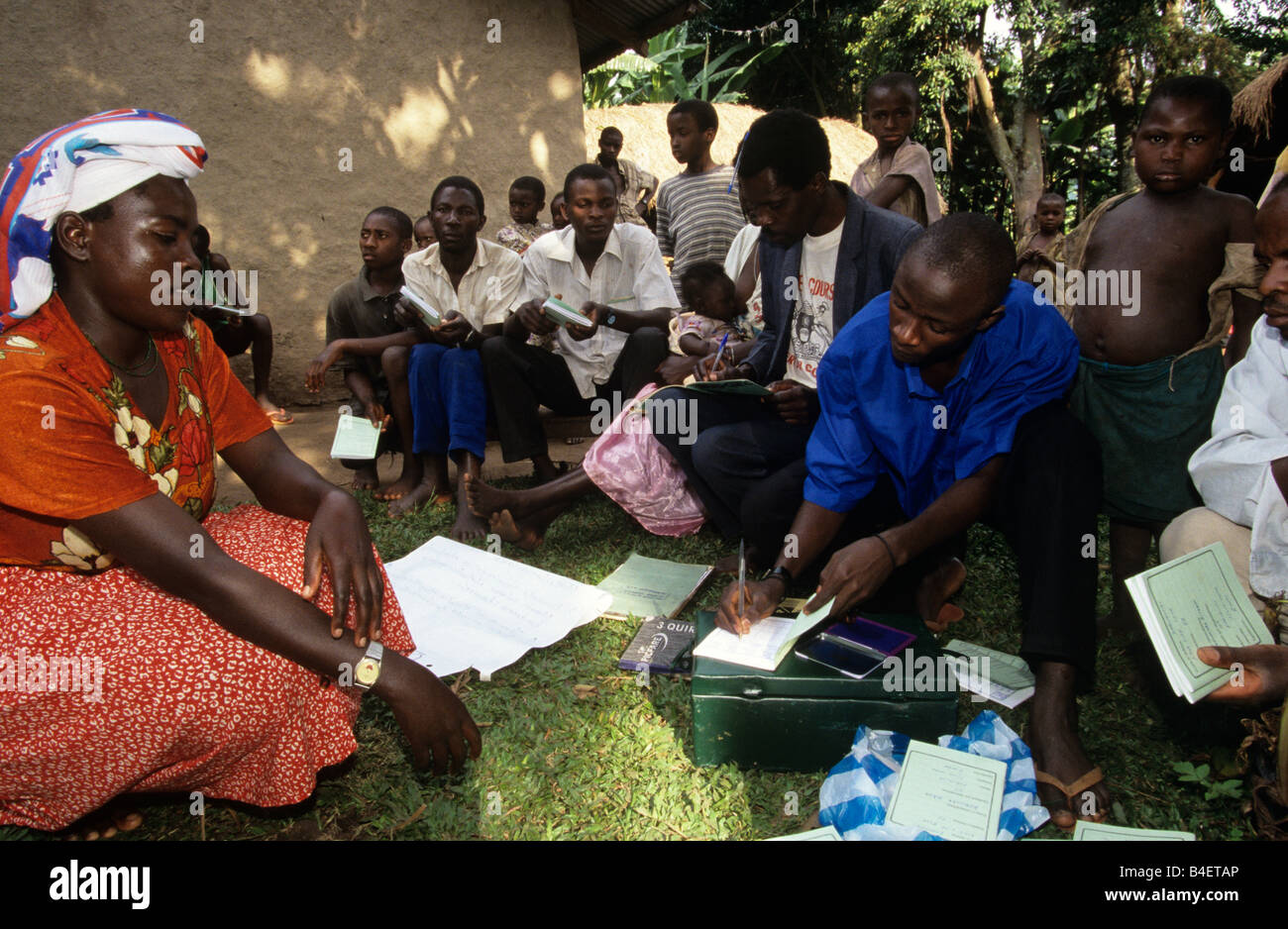 A community empowerment project at a village in Uganda Stock Photo Alamy