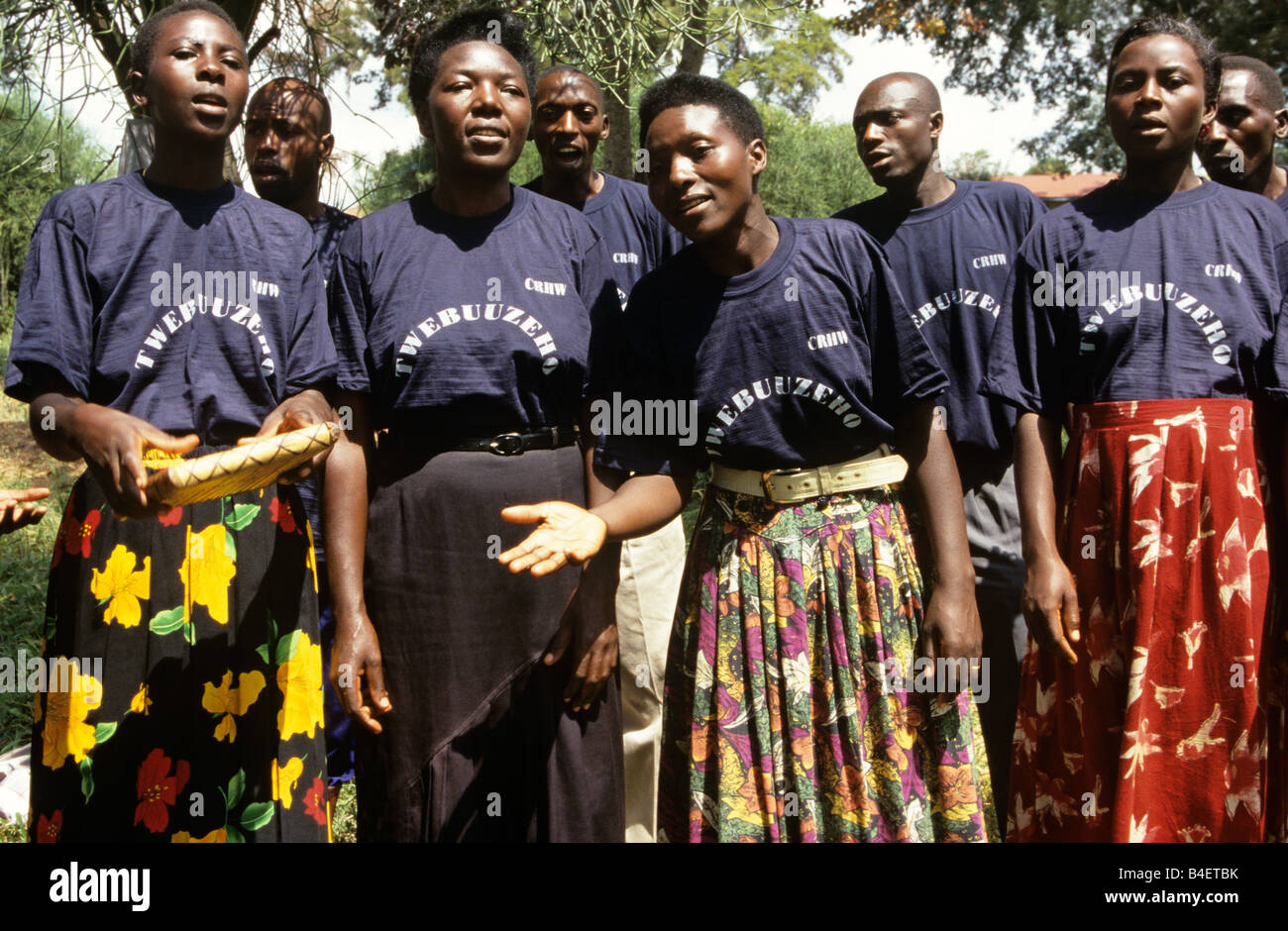 Members of the Community Reproductive Health Workers (CRHW) perform a ...