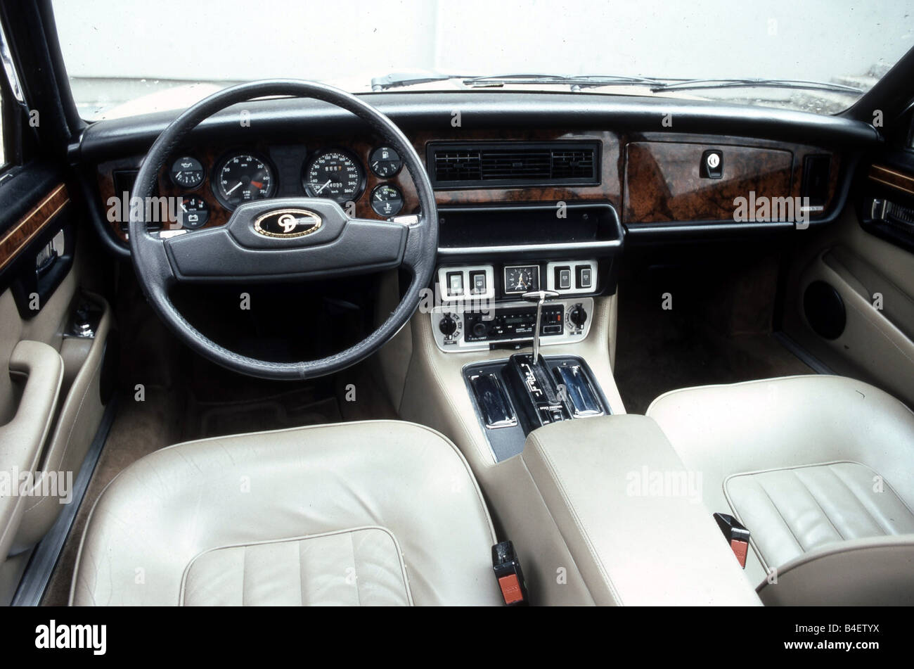 Daimler Double Six, model year 1981, interior, Cockpit, technics, technical, technically, accessory, accessories Stock Photo