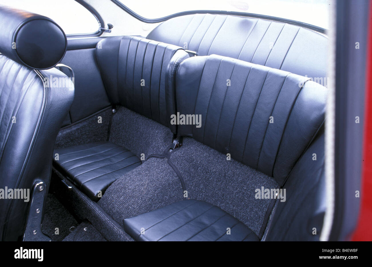 Car, Porsche 356 Carrera 2, model year 1963, red, sports car, Coupé, Coupe, red, vintage car, 1960s, sixties, interior, seats, b Stock Photo