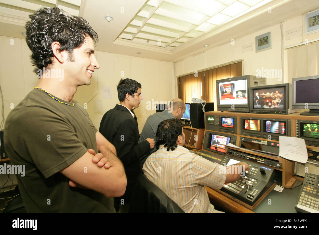 An independent Iraqi television station in Cairo, Egypt Stock Photo Alamy