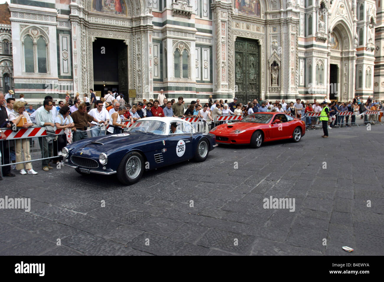 Car, events, event, vintage car-Rallye, Mille Miglia 2003, landscape, scenery Stock Photo