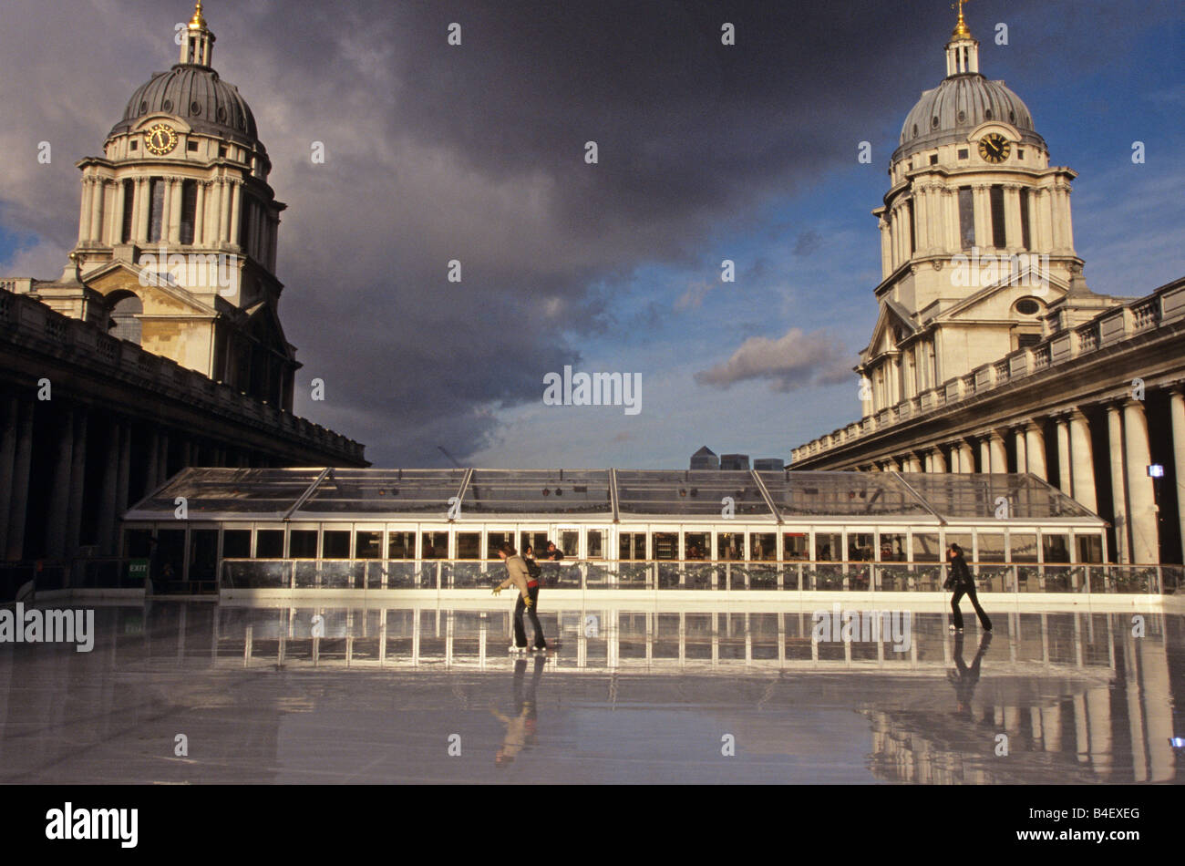 The Greenwich Ice Rink at the Old Royal Naval College in Greenwich