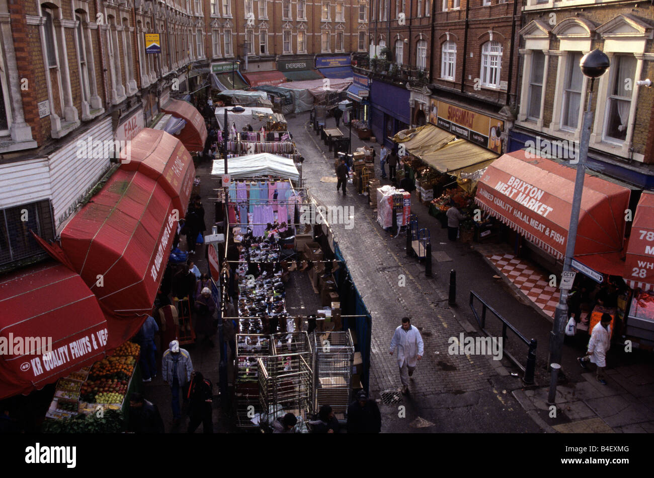 The Brixton market in London Stock Photo Alamy