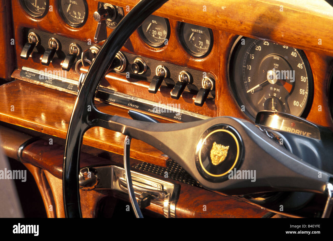 Vintage Car Green Interior Stock Photos Vintage Car Green