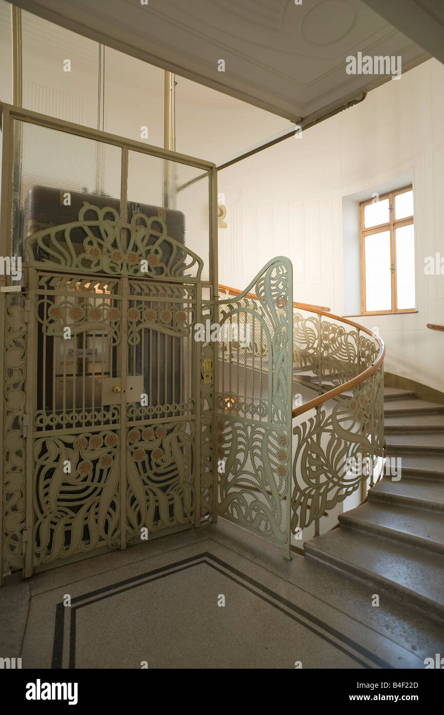 Vienna Art Nouveau Tenement House Wienzeile 40 by Otto Wagner Stock Photo Alamy