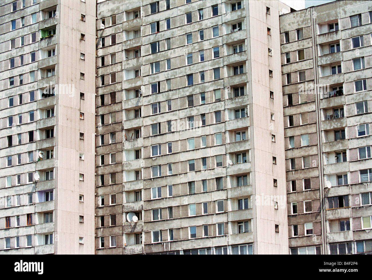 Blocks of flats in Lodz, Poland Stock Photo Alamy